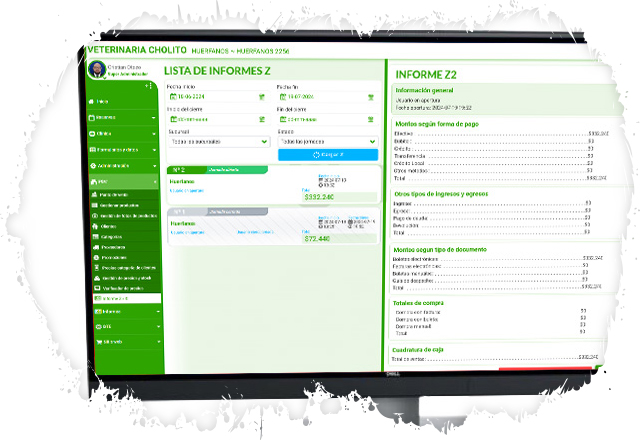 Programa para controlar Informes X y Z